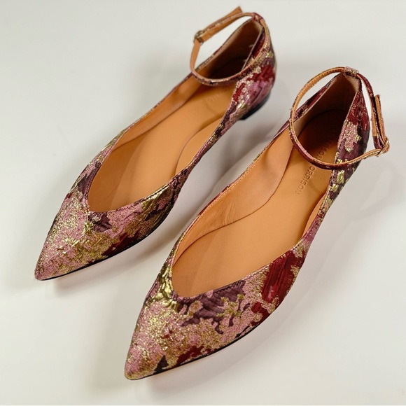 Sigerson Morrison Suzie Jacquard Ballet Flats Women’s Size 37.5 - Picture 4 of 8